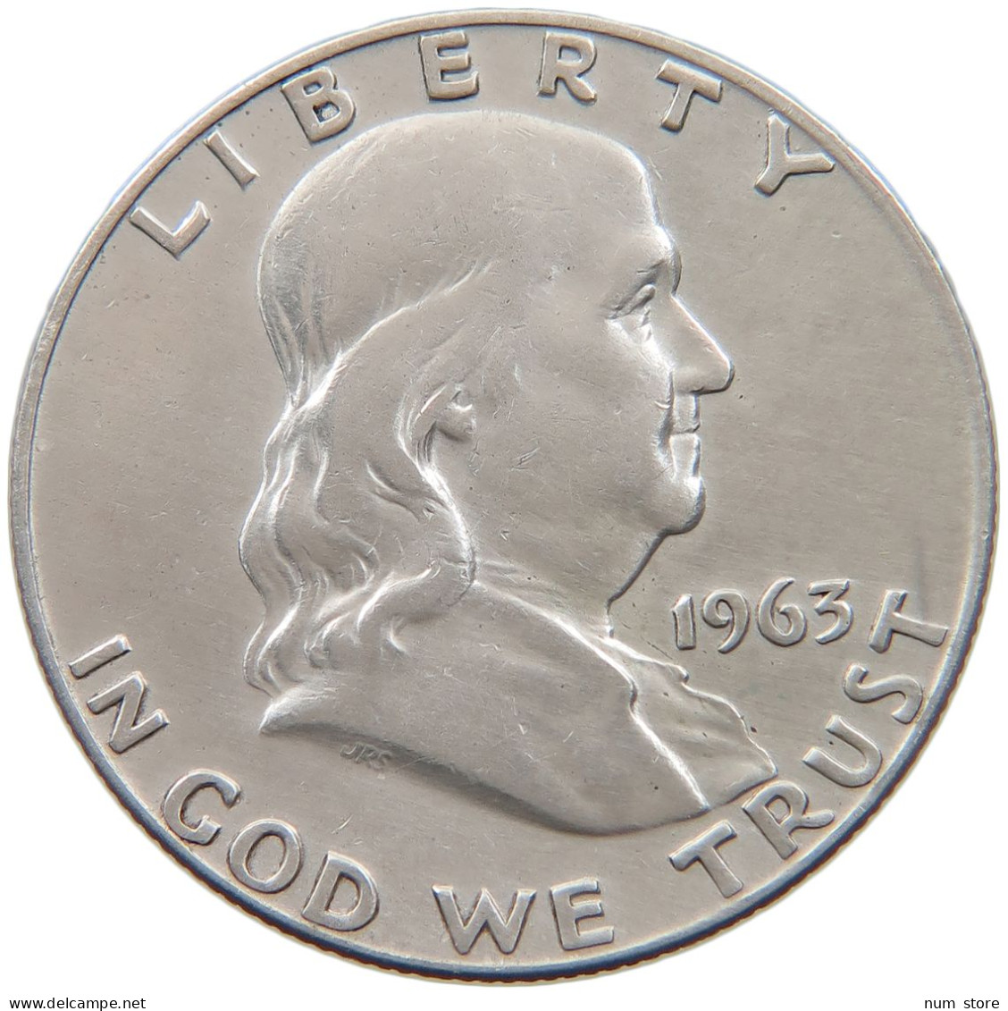 UNITED STATES OF AMERICA 1/2 DOLLAR 1963 D FRANKLIN #s093 0005 - 1948-1963: Franklin