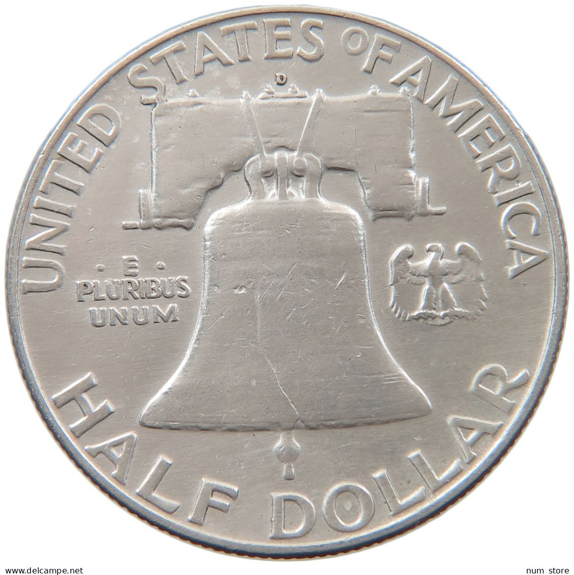 UNITED STATES OF AMERICA 1/2 DOLLAR 1963 D FRANKLIN #s093 0005 - 1948-1963: Franklin