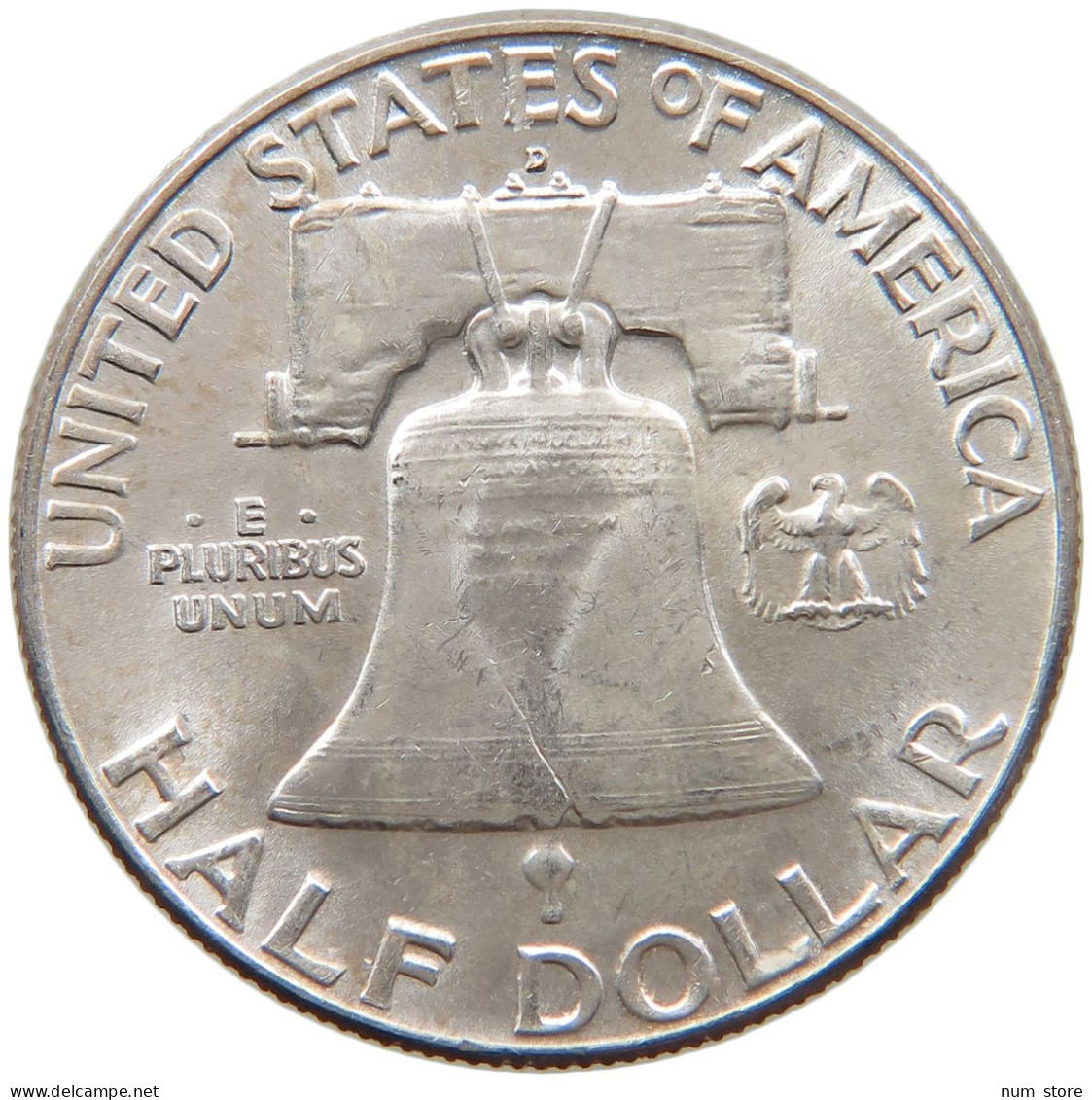 UNITED STATES OF AMERICA 1/2 DOLLAR 1962 D FRANKLIN #s093 0013 - 1948-1963: Franklin