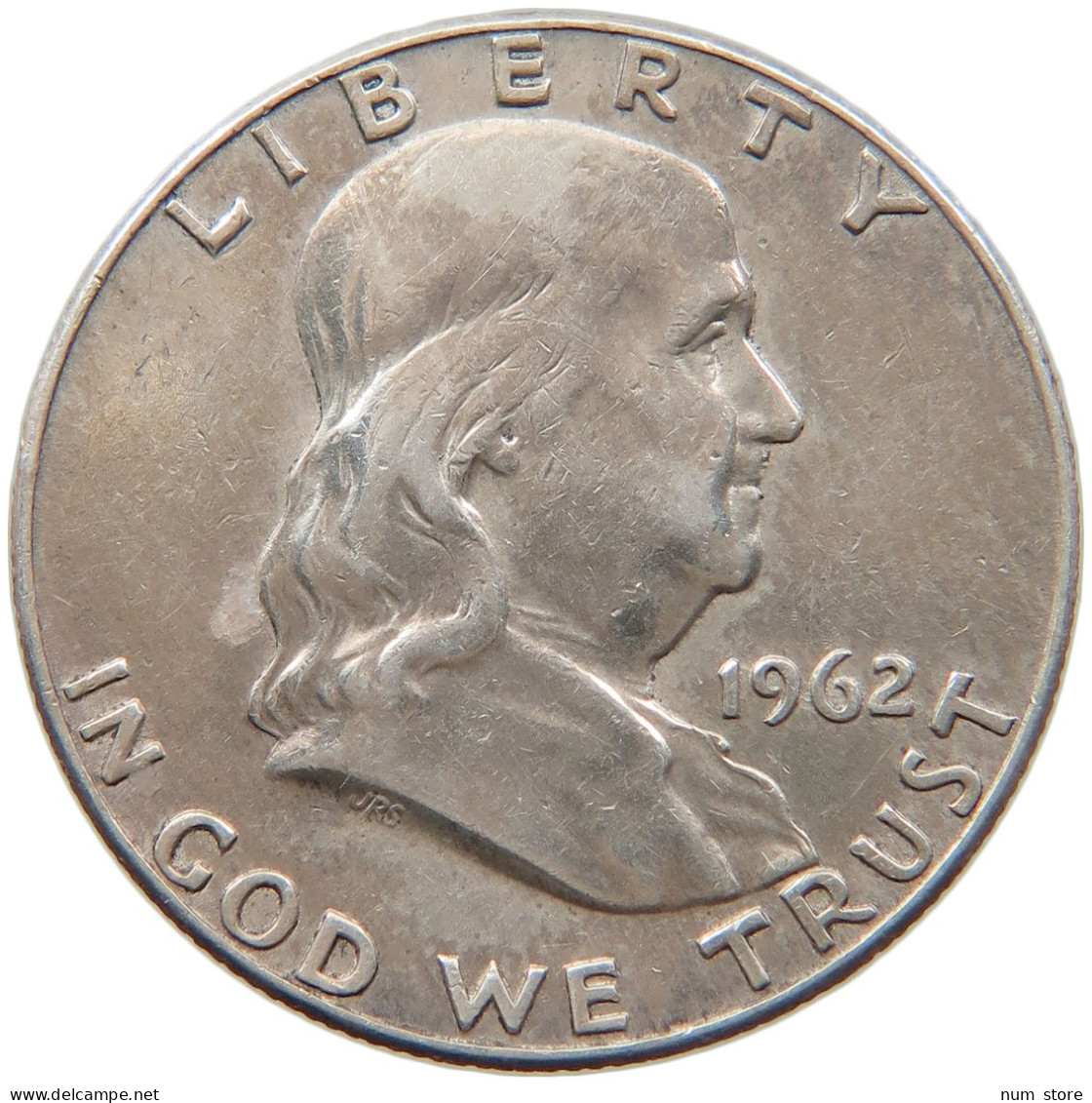 UNITED STATES OF AMERICA 1/2 DOLLAR 1962 D FRANKLIN #s093 0011 - 1948-1963: Franklin