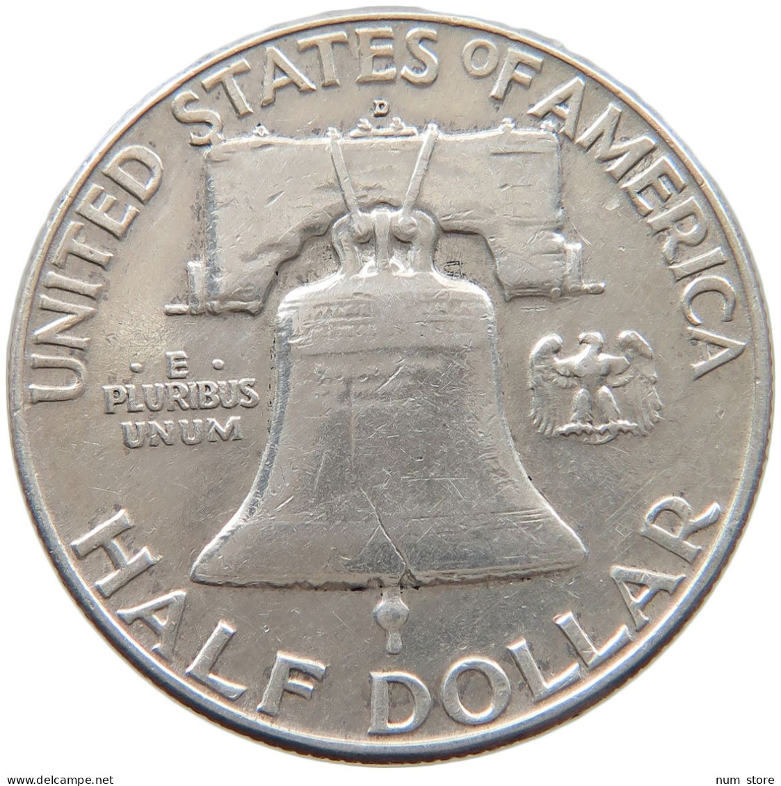 UNITED STATES OF AMERICA 1/2 DOLLAR 1962 D FRANKLIN #s093 0011 - 1948-1963: Franklin