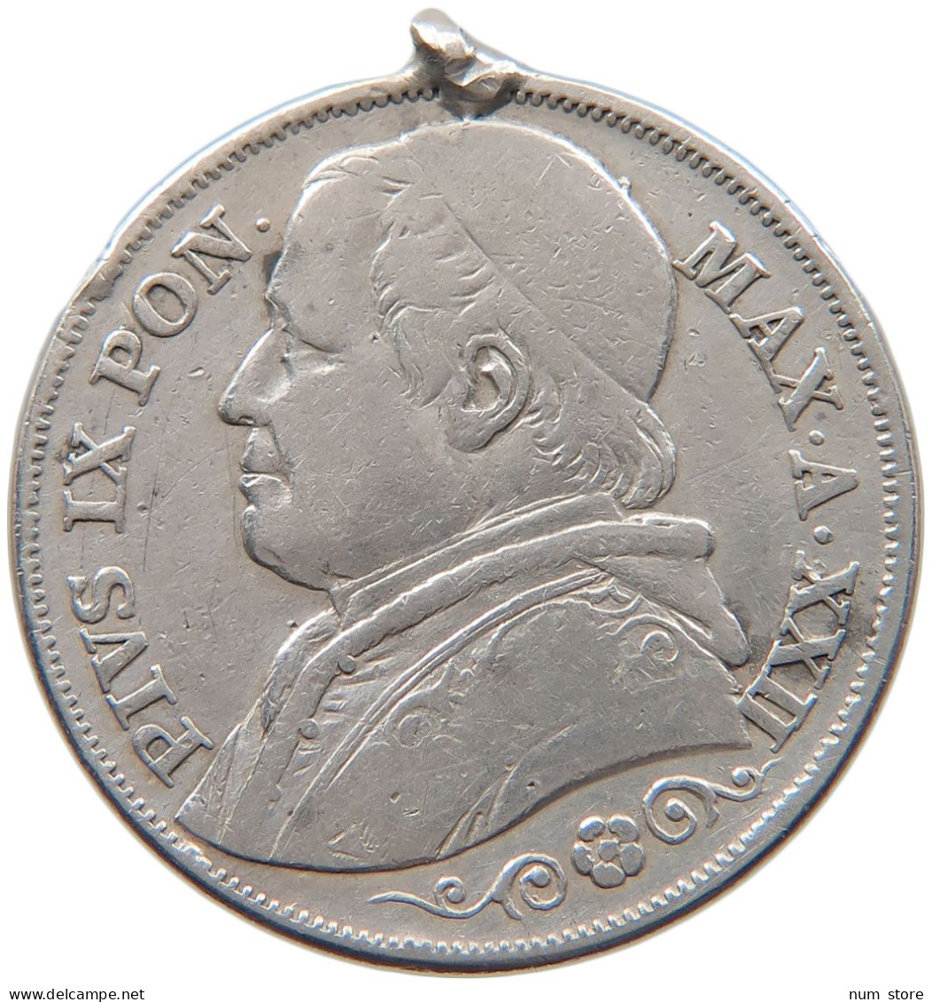 VATICAN 2 LIRE 1867 R Pius IX. 1846-1878. #s101 0423 - Vaticano