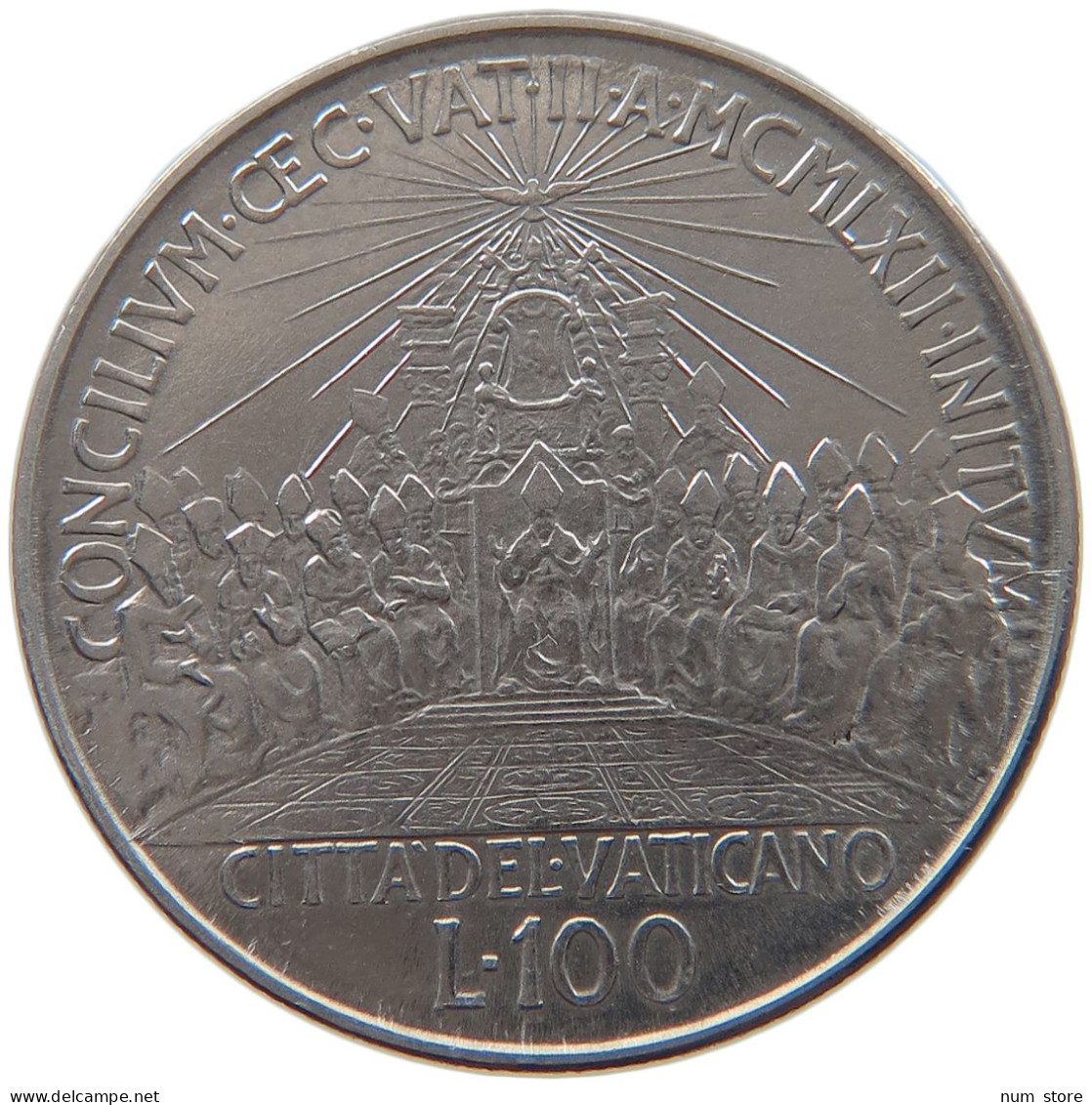 VATICAN 100 LIRE 1962 #s090 0117 - Vaticano