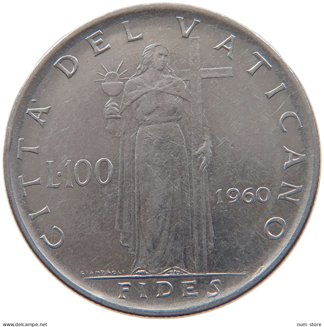 VATICAN 100 LIRE 1960 #s090 0113 - Vaticano