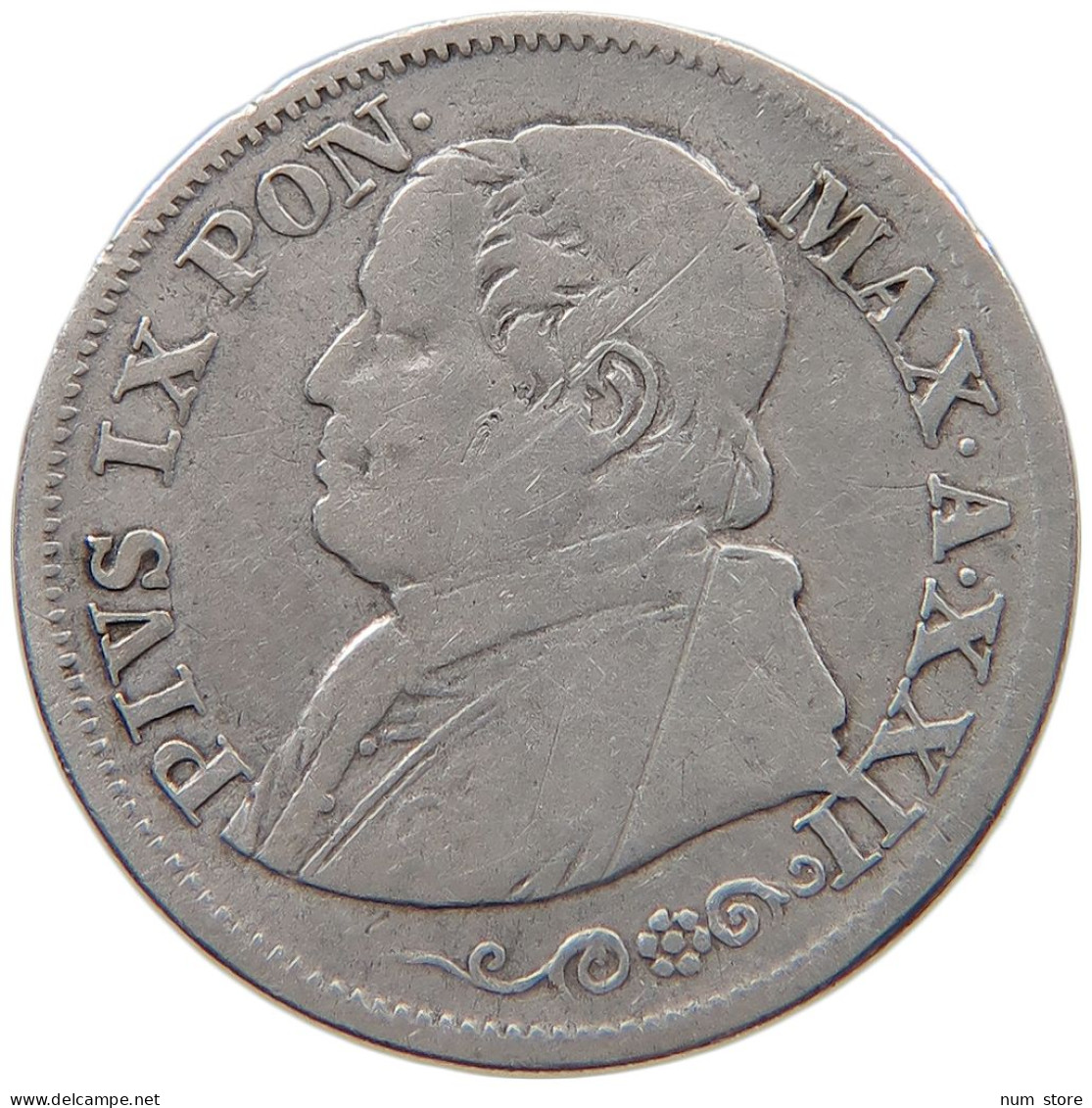 VATICAN 10 SOLDI 1868 Pius IX. 1846-1878. #s101 0097 - Vaticano
