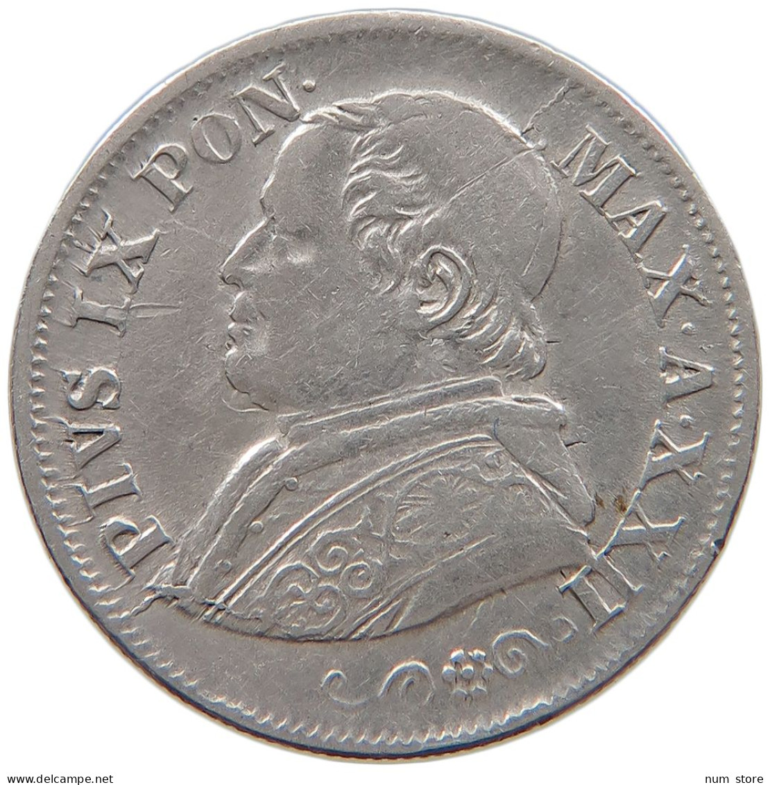 VATICAN 10 SOLDI 1868 Pius IX. 1846-1878. #s101 0095 - Vaticano