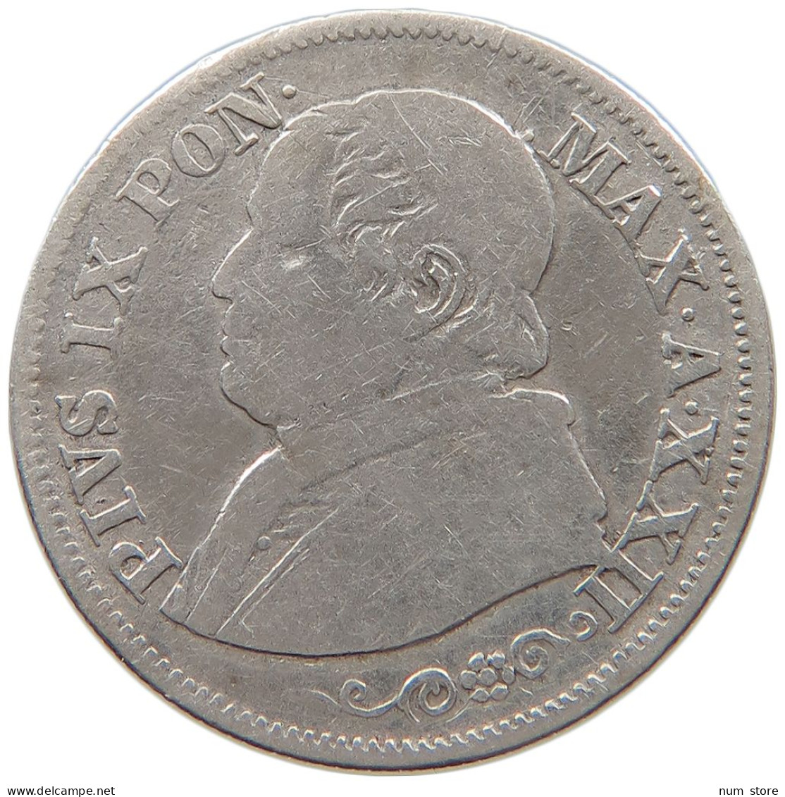 VATICAN 10 SOLDI 1868 Pius IX. 1846-1878. #s101 0087 - Vaticano