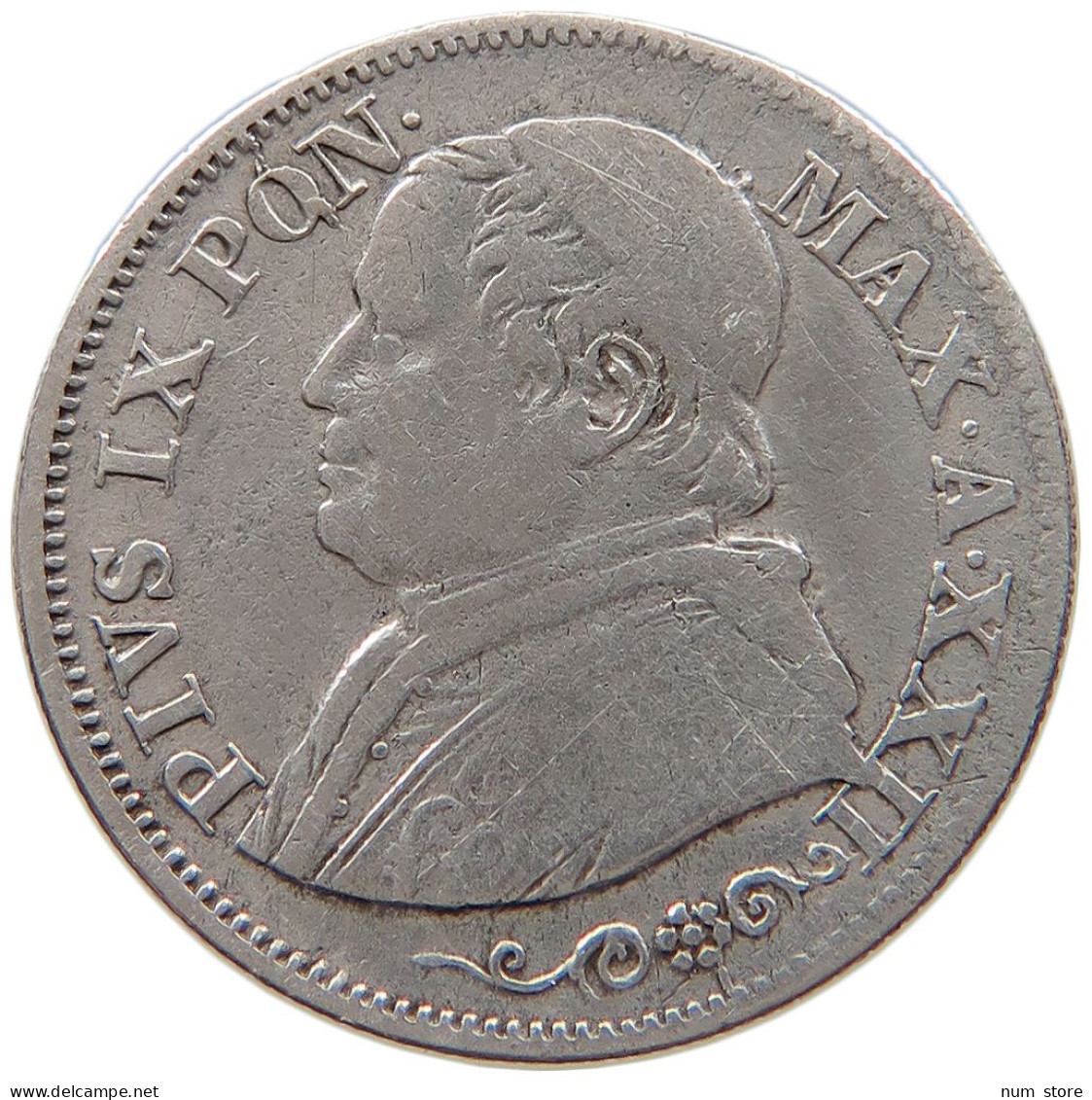 VATICAN 10 SOLDI 1868 Pius IX. 1846-1878. #s101 0077 - Vaticano