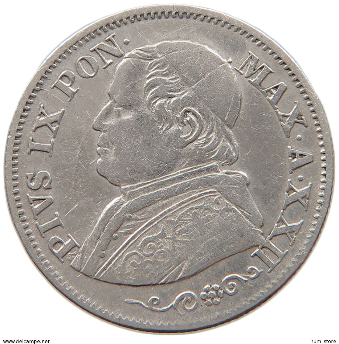 VATICAN 10 SOLDI 1867 Pius IX. 1846-1878. #s101 0081 - Vaticano