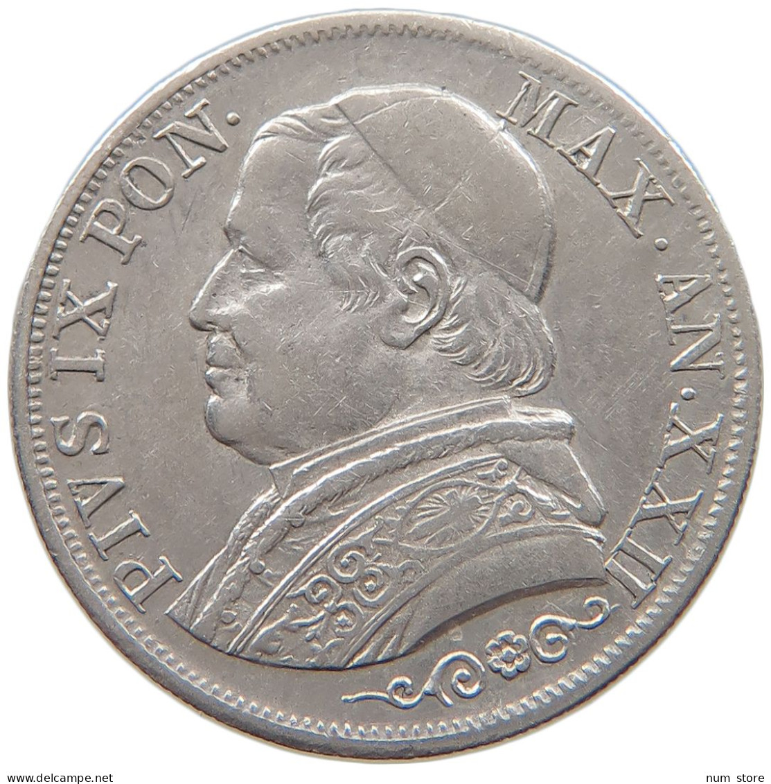 VATICAN 1 LIRA 1867 Pius IX. 1846-1878. #s101 0359 - Vaticano