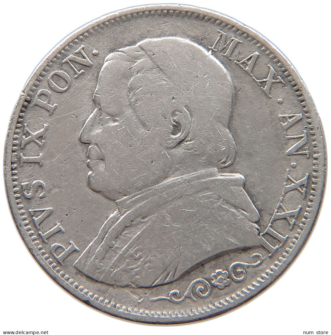 VATICAN 1 LIRA 1867 Pius IX. 1846-1878. #s101 0353 - Vaticano