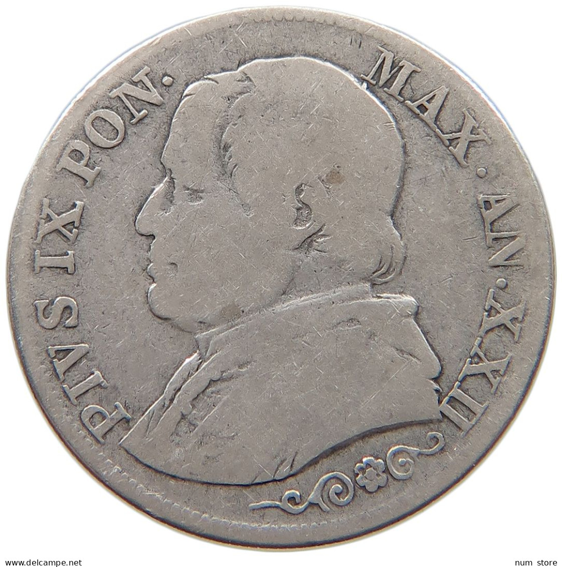 VATICAN 1 LIRA 1867 Pius IX. 1846-1878. #s101 0347 - Vaticano