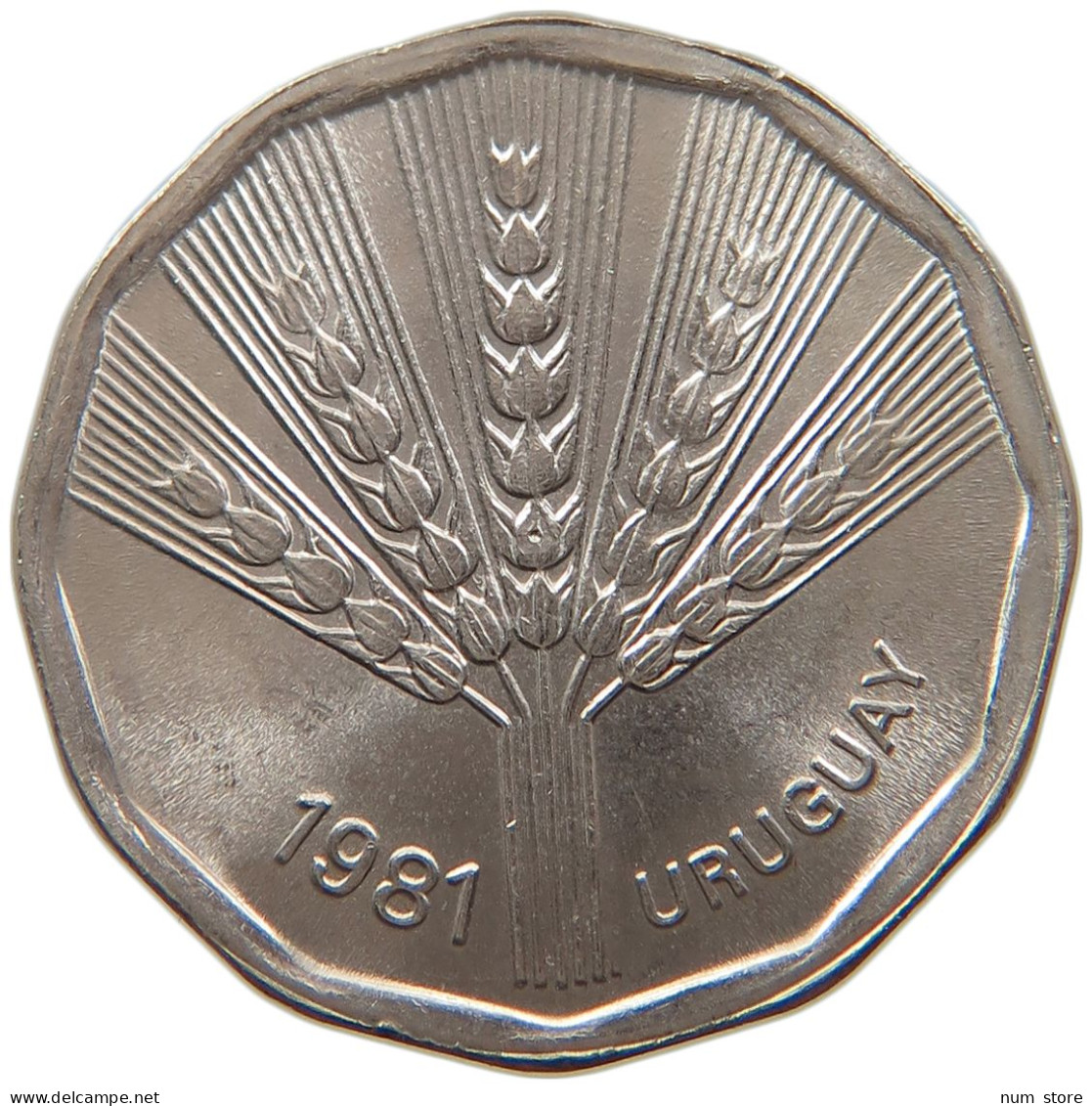 URUGUAY 2 PESOS 1981 #s097 0079 - Uruguay