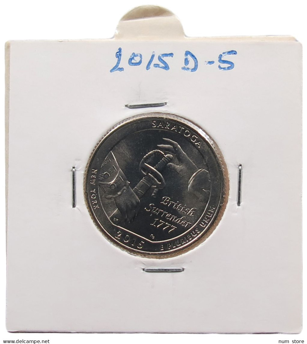 UNITED STATES OF AMERICA QUARTER 2015 D SARATOGA #alb071 0245 - 2010-...: National Parks