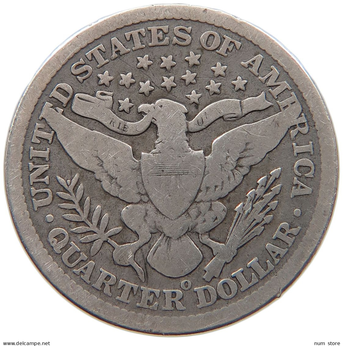 UNITED STATES OF AMERICA QUARTER 1899 O #s093 0029 - 1892-1916: Barber