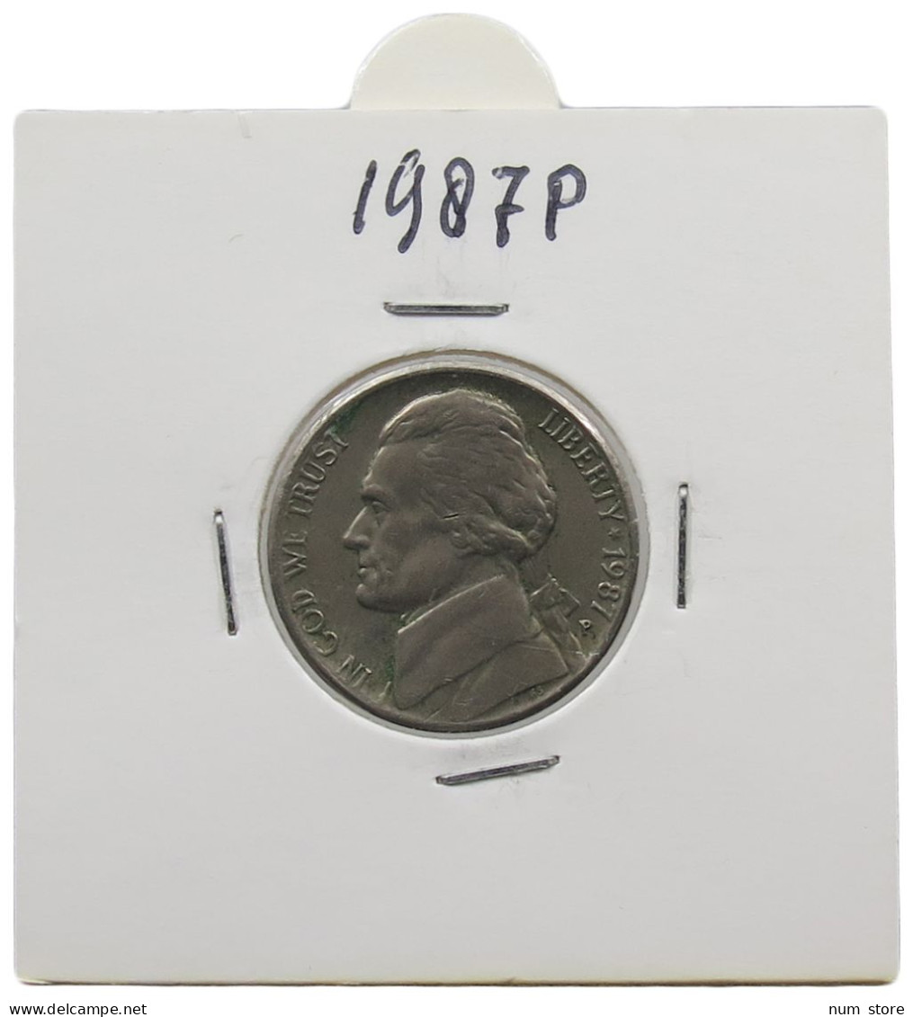 UNITED STATES OF AMERICA NICKEL 1987 P JEFFERSON #alb070 0657 - 1938-…: Jefferson