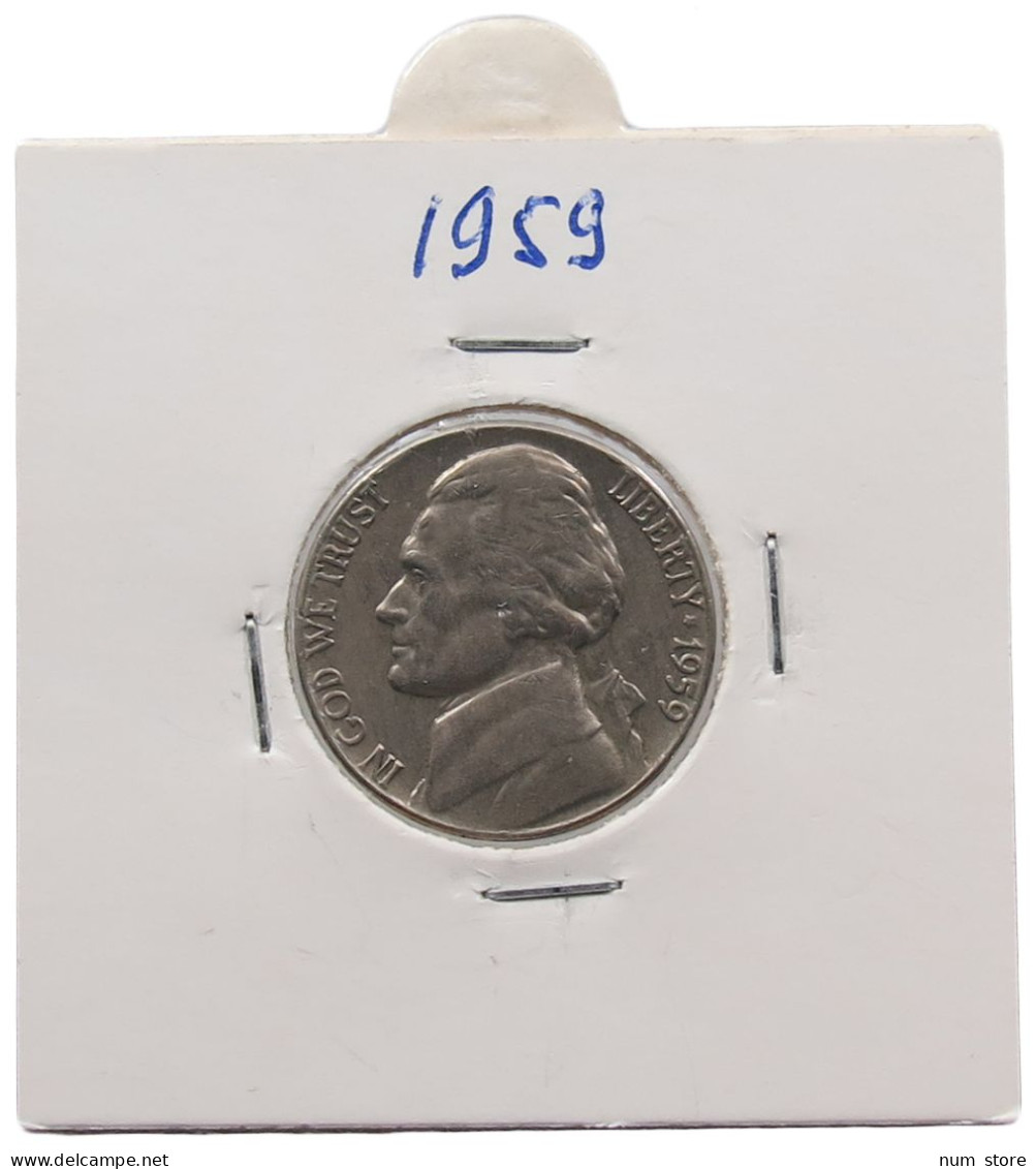 UNITED STATES OF AMERICA NICKEL 1959 JEFFERSON #alb070 0611 - 1938-…: Jefferson