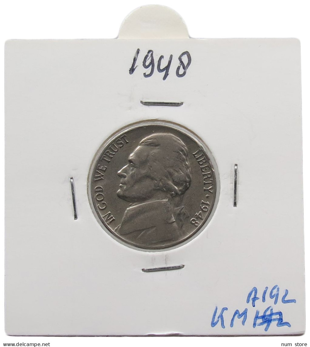 UNITED STATES OF AMERICA NICKEL 1948 JEFFERSON #alb070 0603 - 1938-…: Jefferson