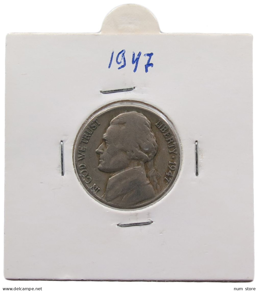 UNITED STATES OF AMERICA NICKEL 1947 JEFFERSON #alb070 0605 - 1938-…: Jefferson