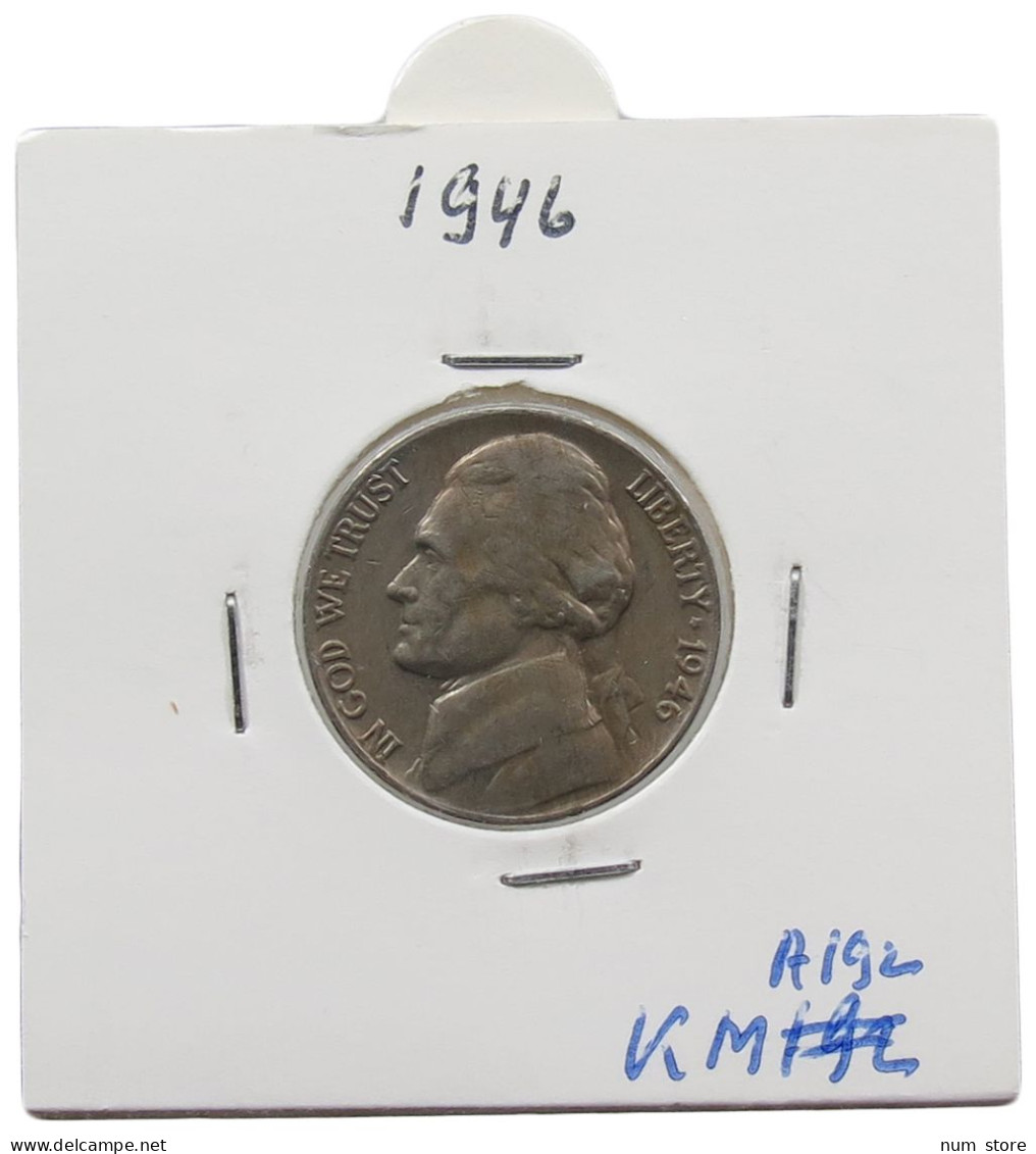 UNITED STATES OF AMERICA NICKEL 1946 JEFFERSON #alb070 0607 - 1938-…: Jefferson