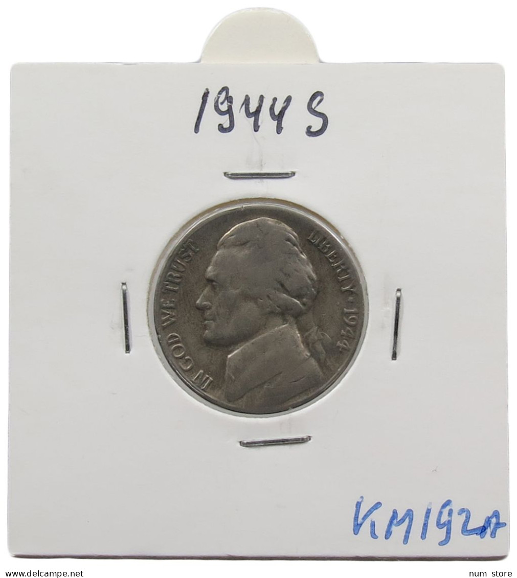 UNITED STATES OF AMERICA NICKEL 1944 S JEFFERSON #alb070 0593 - 1938-…: Jefferson