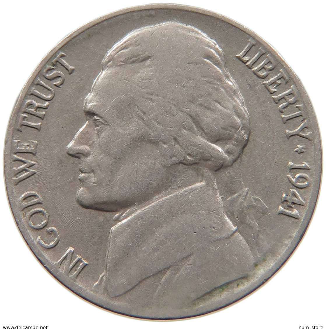 UNITED STATES OF AMERICA NICKEL 1941 JEFFERSON #s093 0103 - 1938-…: Jefferson