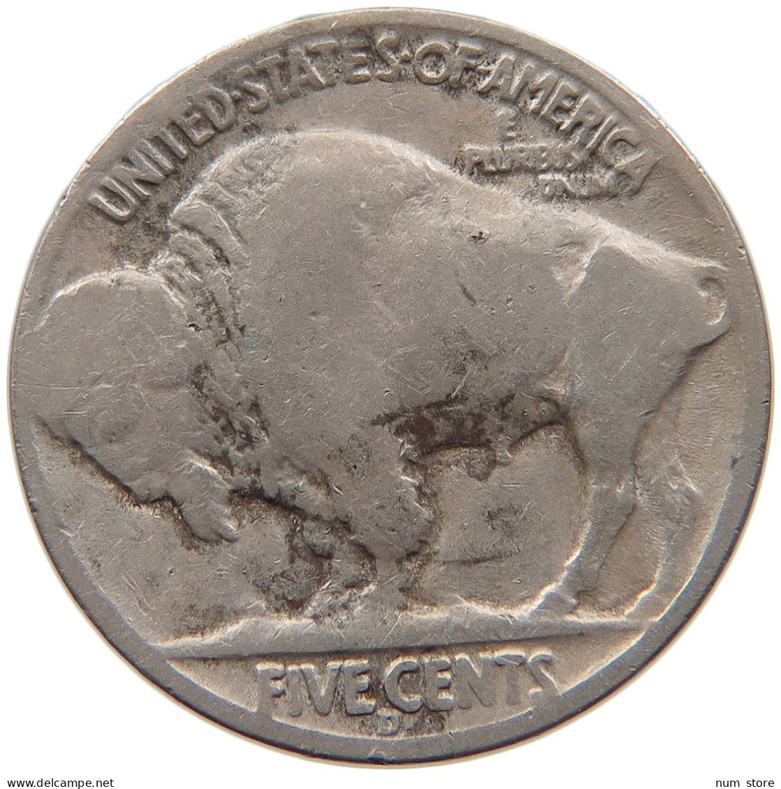 UNITED STATES OF AMERICA NICKEL 1936 D BUFFALO #s093 0067 - 1913-1938: Buffalo