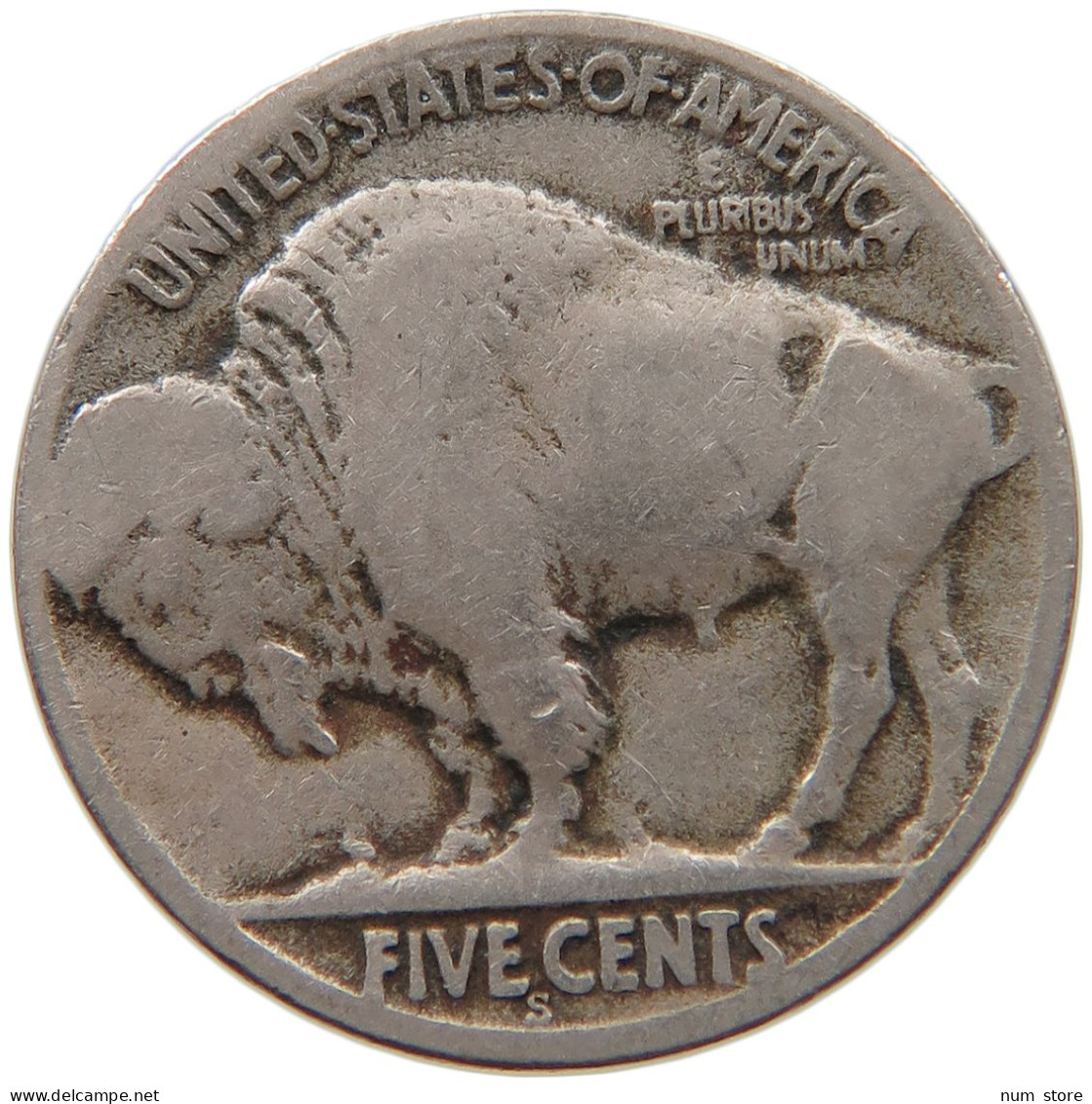 UNITED STATES OF AMERICA NICKEL 1927 S BUFFALO #s093 0081 - 1913-1938: Buffalo