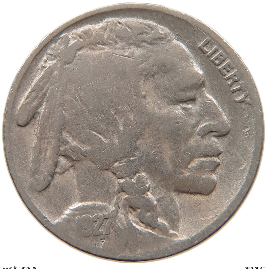 UNITED STATES OF AMERICA NICKEL 1927 BUFFALO #s093 0073 - 1913-1938: Buffalo