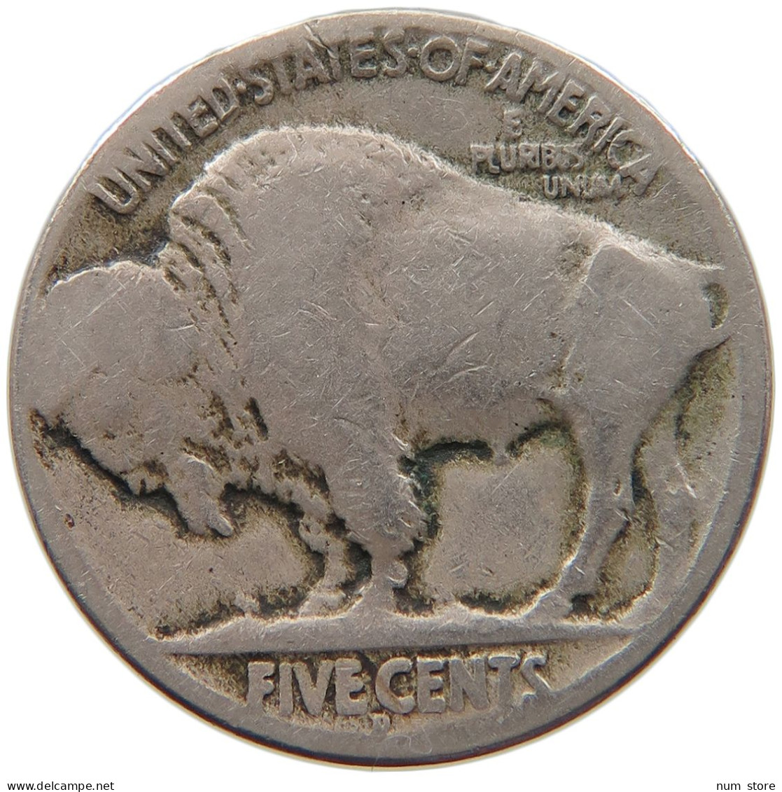 UNITED STATES OF AMERICA NICKEL 1927 D BUFFALO #s093 0051 - 1913-1938: Buffalo