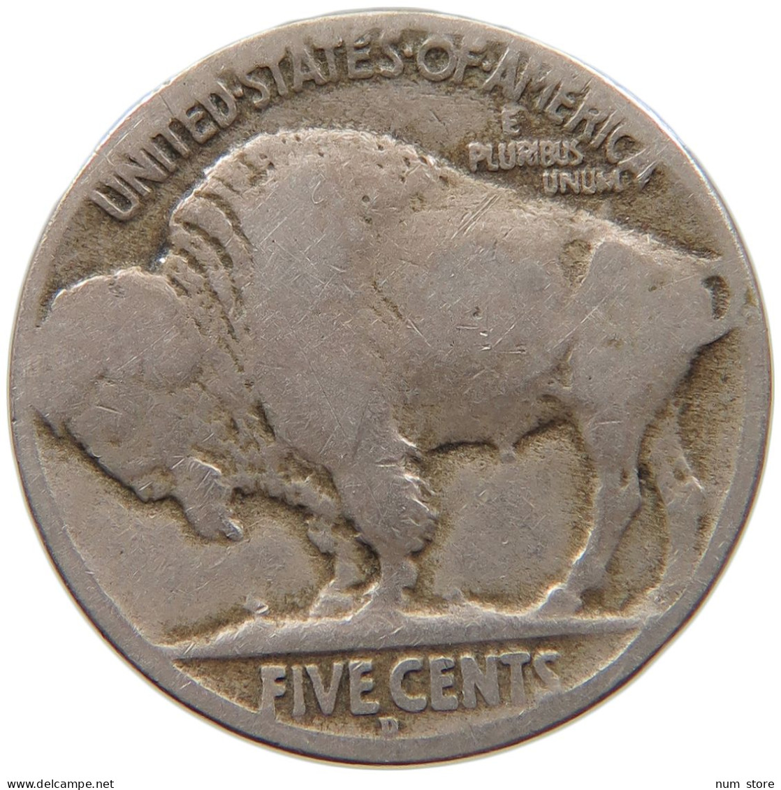 UNITED STATES OF AMERICA NICKEL 1925 D BUFFALO #s093 0043 - 1913-1938: Buffalo