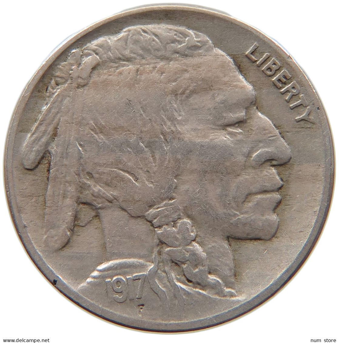 UNITED STATES OF AMERICA NICKEL 1917 BUFFALO #s093 0069 - 1913-1938: Buffalo