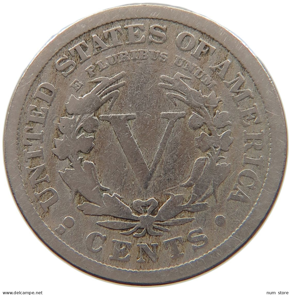 UNITED STATES OF AMERICA NICKEL 1912 D LIBERTY #s093 0107 - 1883-1913: Liberty (Libertà)