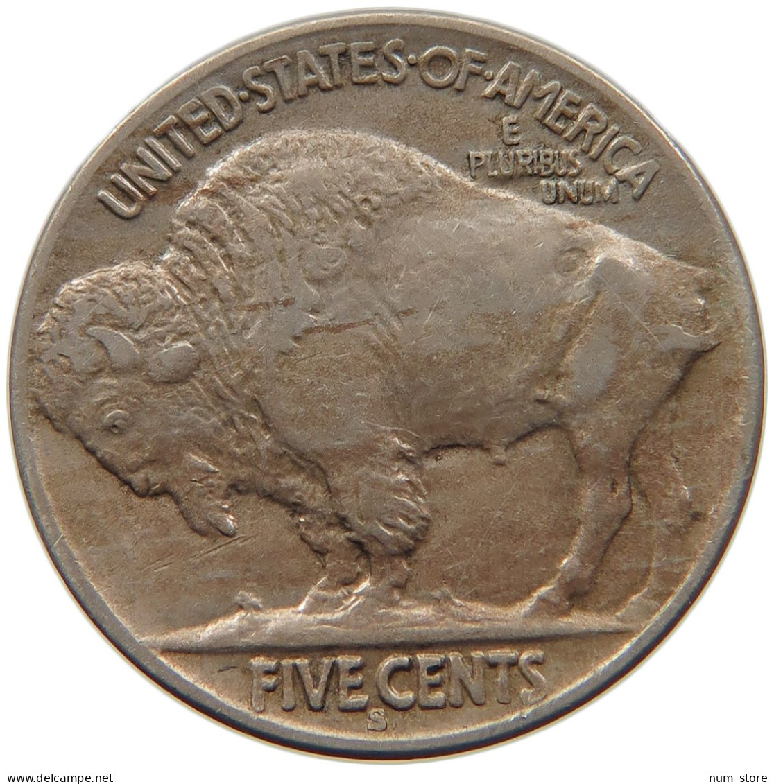 UNITED STATES OF AMERICA NICKEL 1914 S BUFFALO #s093 0075 - 1913-1938: Buffalo