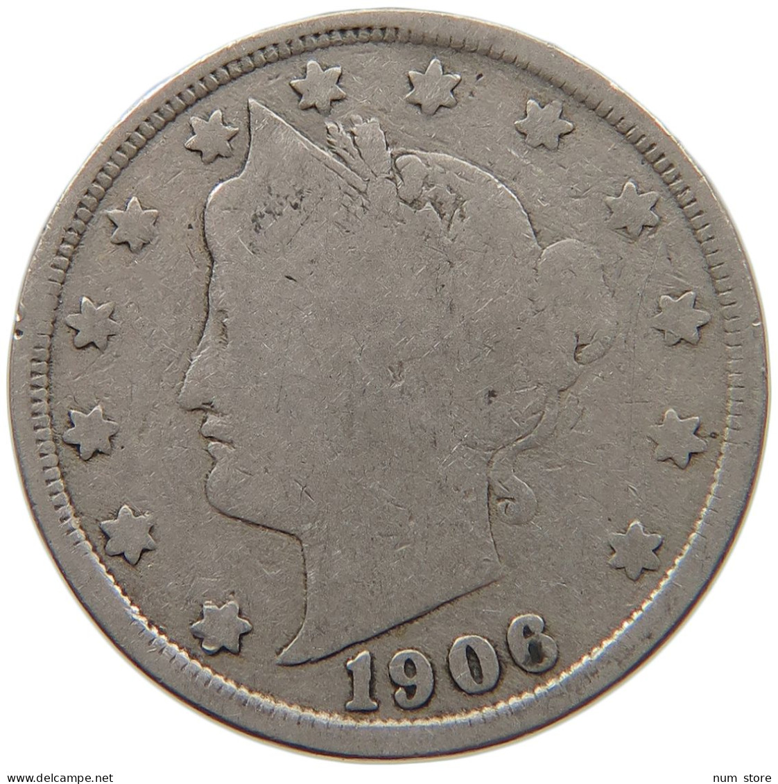 UNITED STATES OF AMERICA NICKEL 1906 LIBERTY #s093 0109 - 1883-1913: Liberty (Liberté)