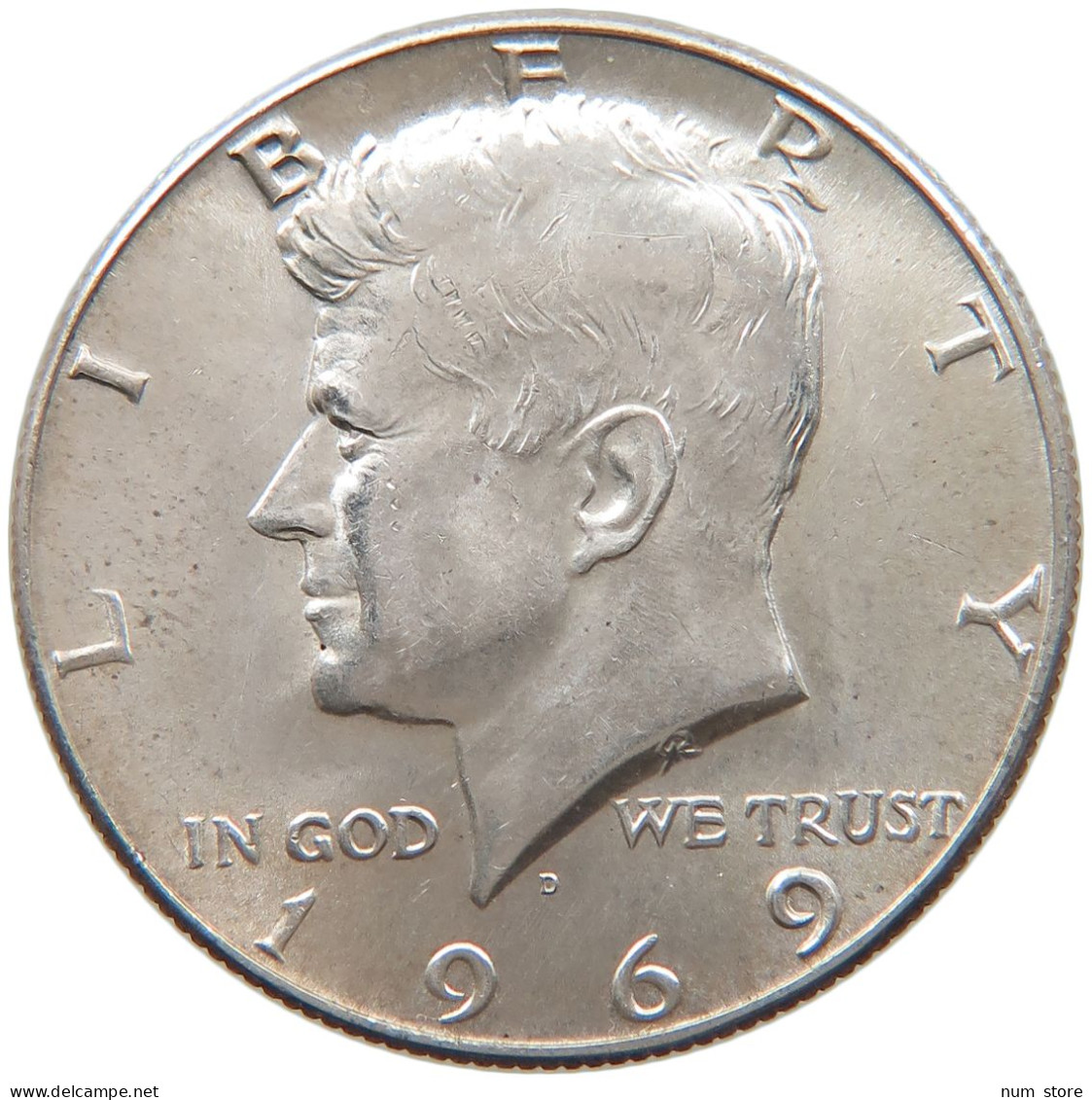 UNITED STATES OF AMERICA HALF DOLLAR 1969 D #s094 0029 - 1964-…: Kennedy