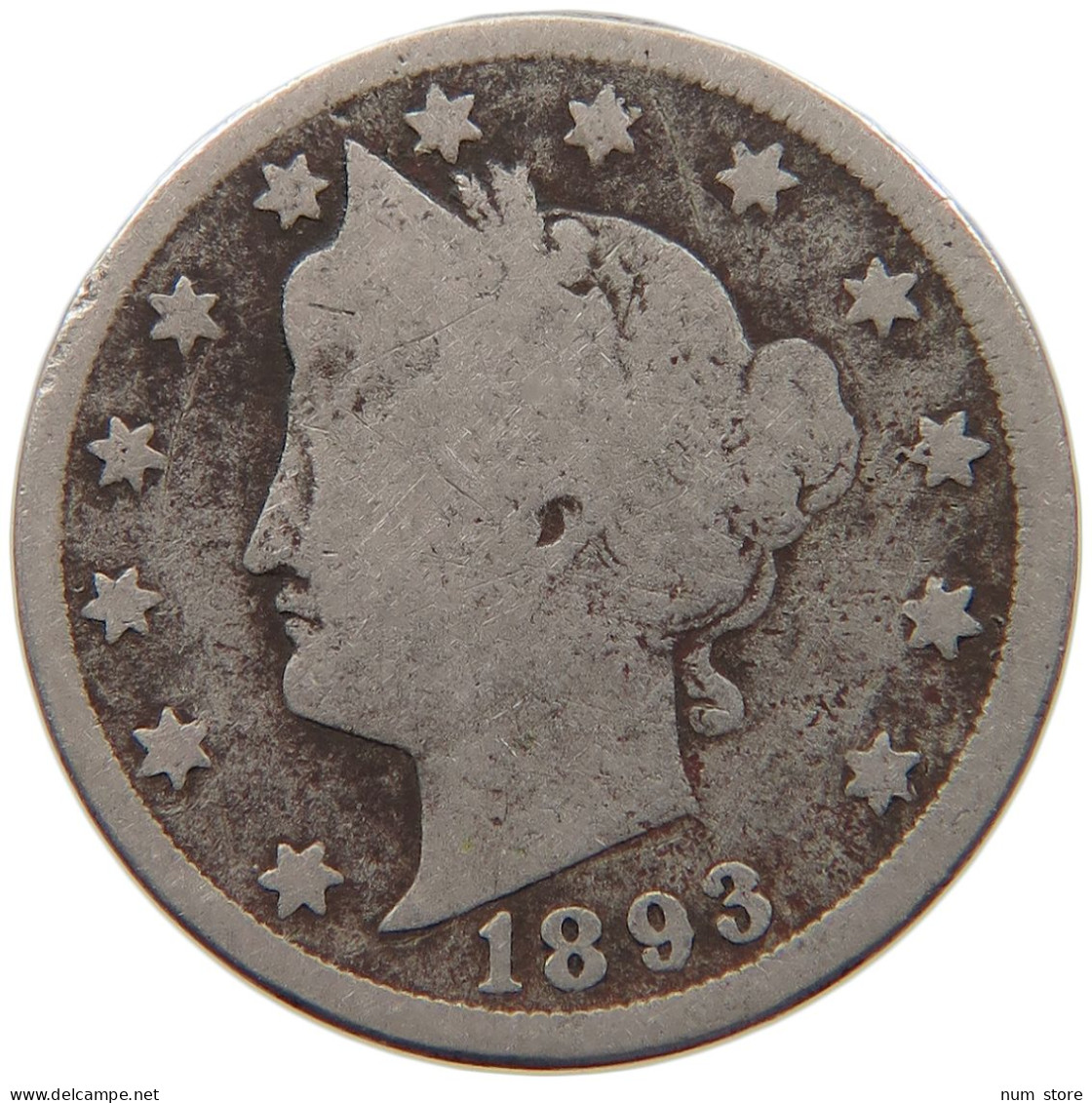 UNITED STATES OF AMERICA NICKEL 1893 LIBERTY #s093 0133 - 1883-1913: Liberty (Libertà)