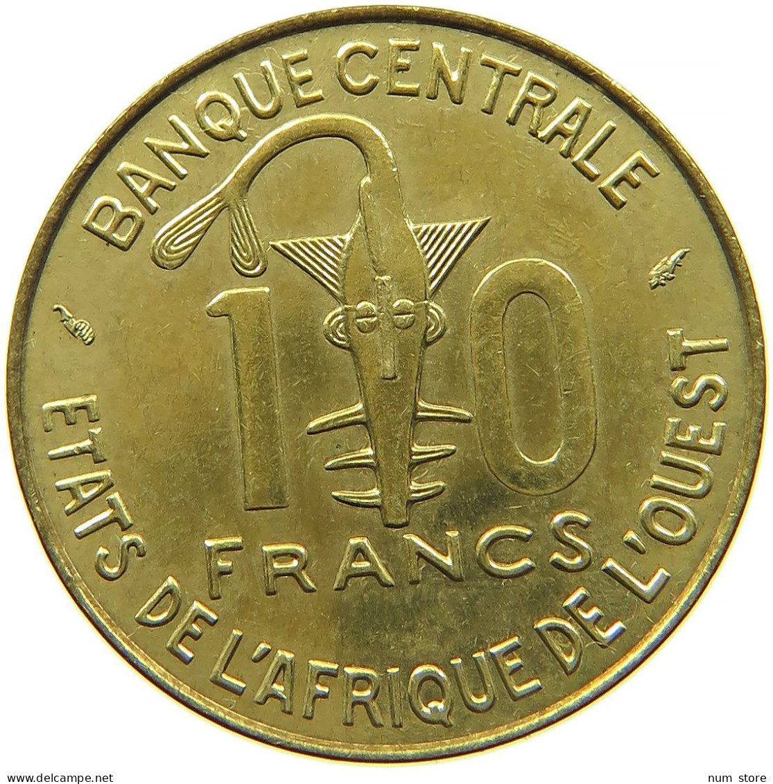 WEST AFRICAN STATES 10 FRANCS 1981 #s089 0143 - Autres – Afrique