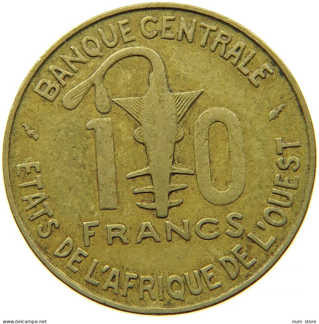 WEST AFRICAN STATES 10 FRANCS 1975 #s089 0141 - Other - Africa