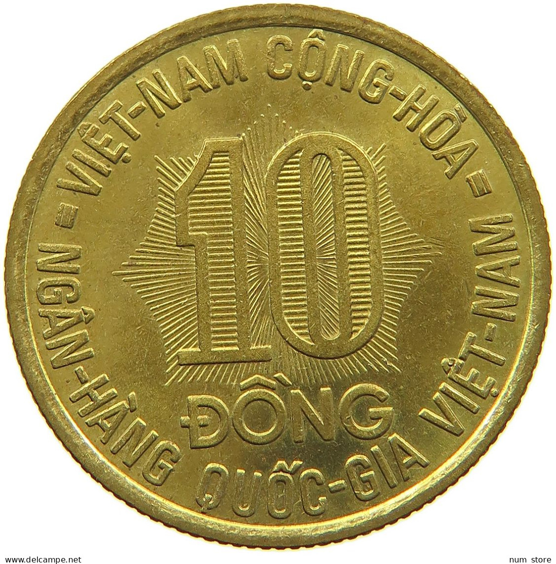 VIETNAM 10 DONG 1974 #s089 0235 - Viêt-Nam