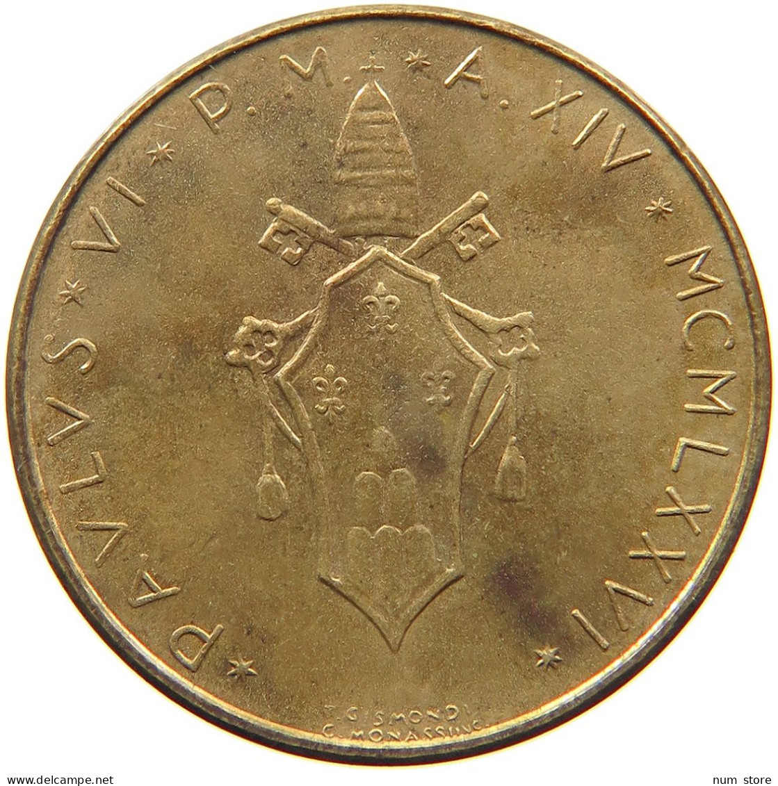 VATICAN 20 LIRE 1976 #s089 0021 - Vatican