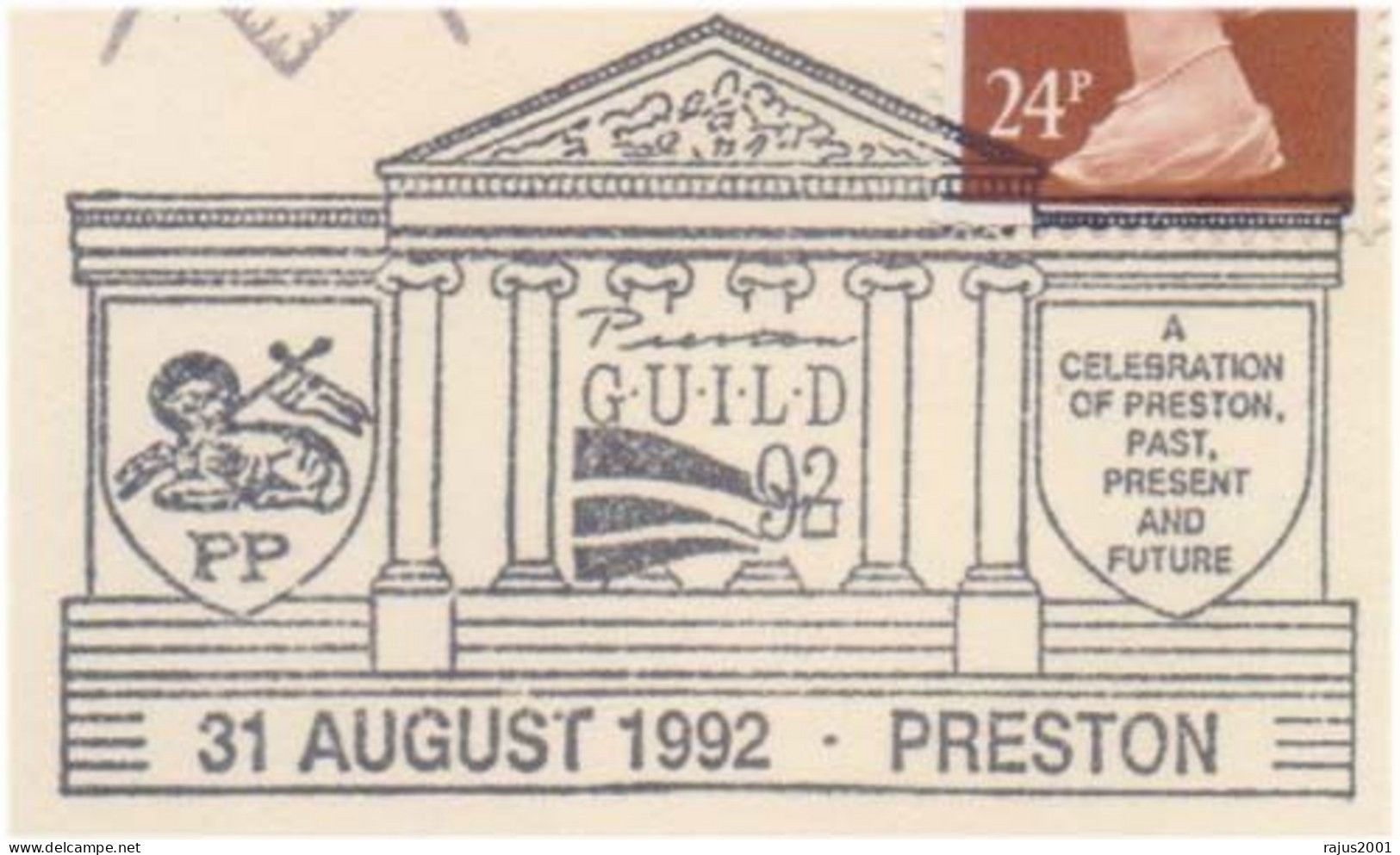 Masonic Temple Saul St. Preston Guild Lodge No 4408, Freemasonry, Masonic, Limited Only 90 Cover Made With Signed - Franc-Maçonnerie