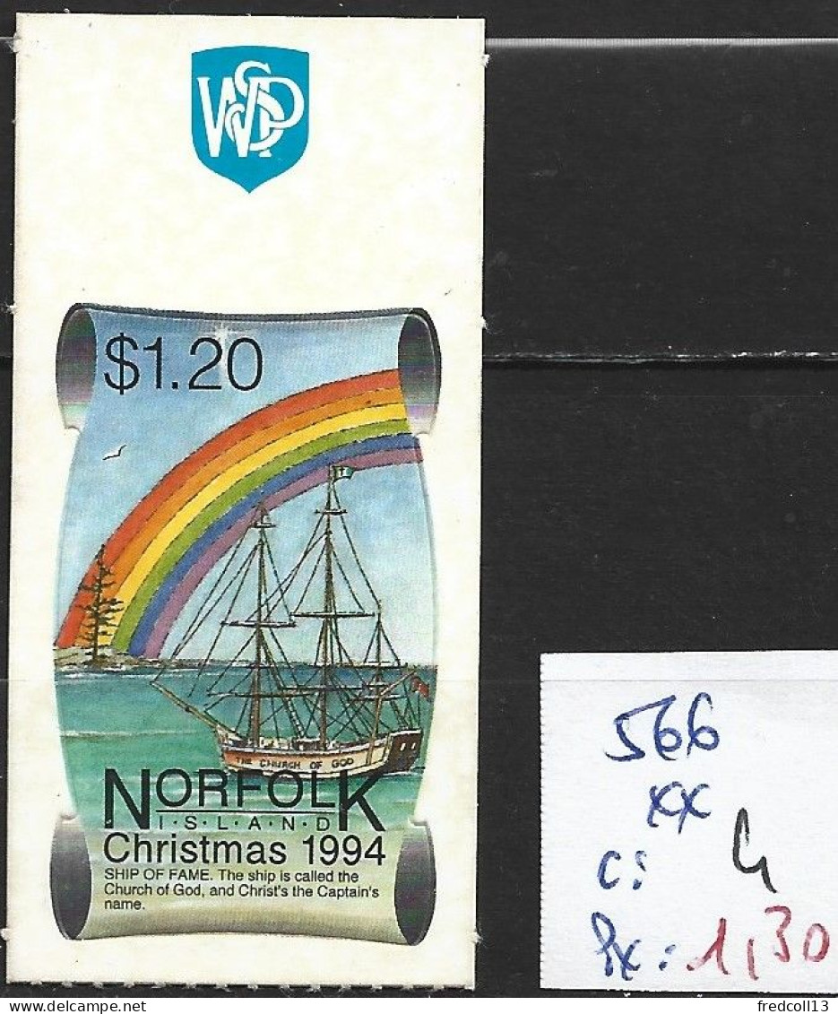 NORFOLK 566 ** Côte 4 € - Ile Norfolk
