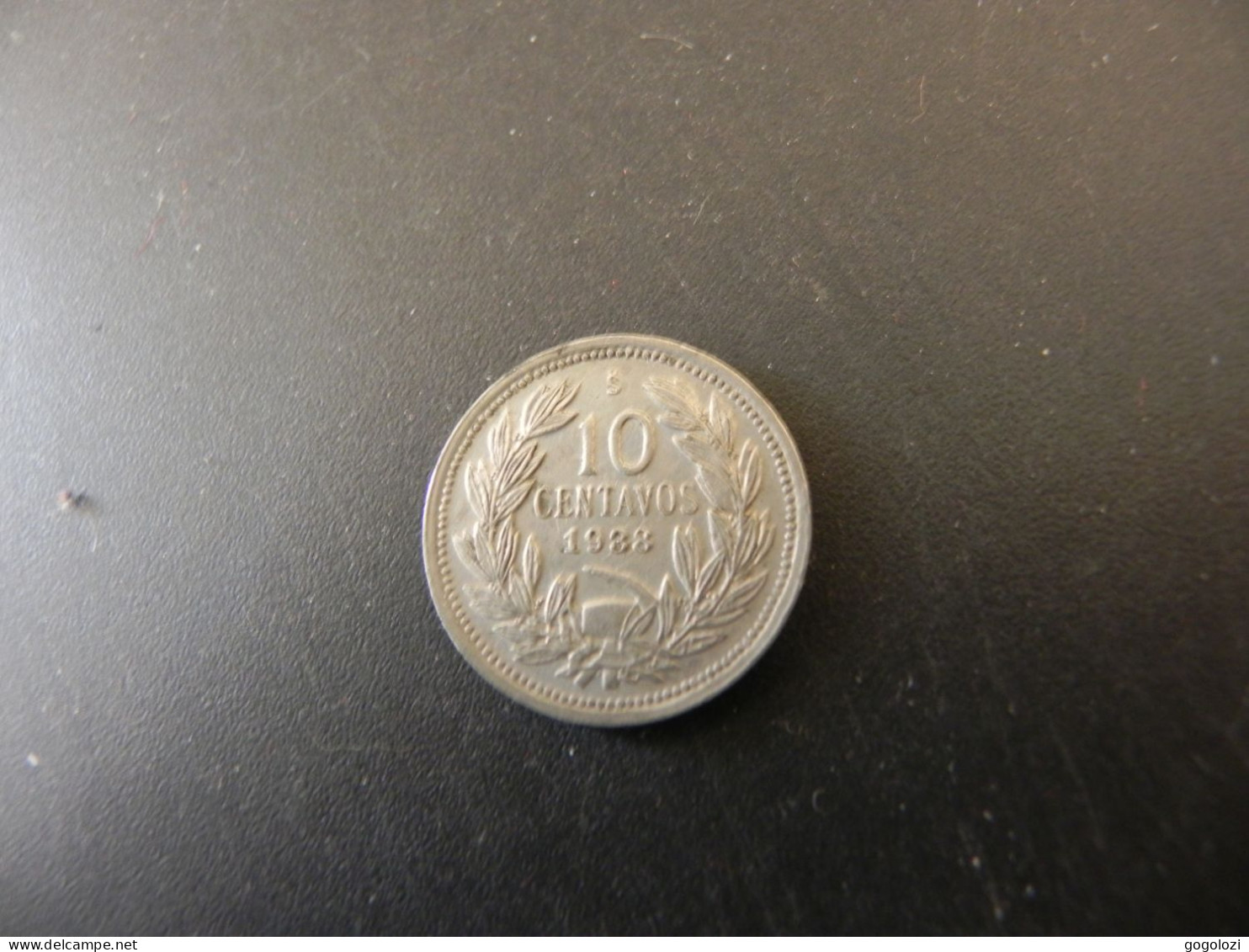 Chile 10 Centavos 1938 - Chili