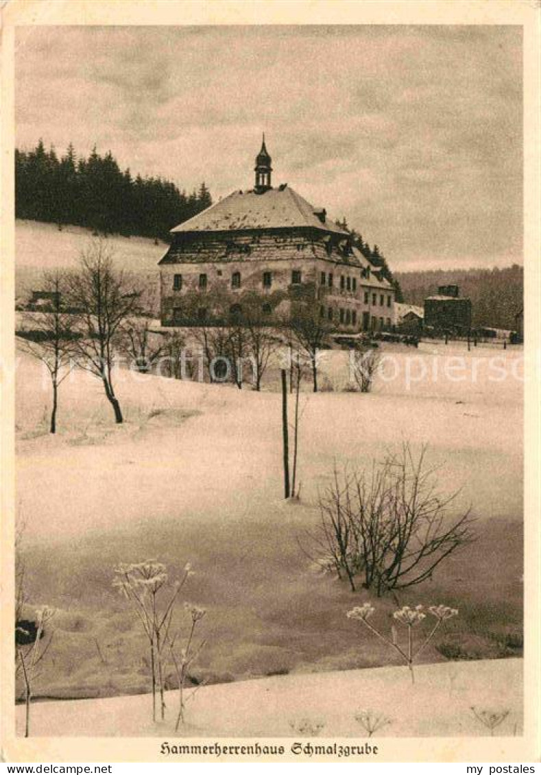 72894639 Schmalzgrube Hammerherrenhaus Winter Schmalzgrube - Jöhstadt