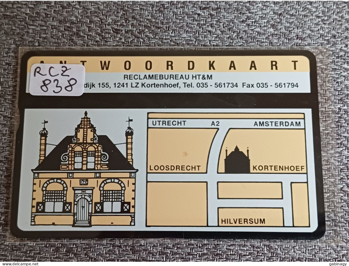 NETHERLANDS - RCZ838 - RECLAMEBUREAU - 1.000 EX. - Privadas