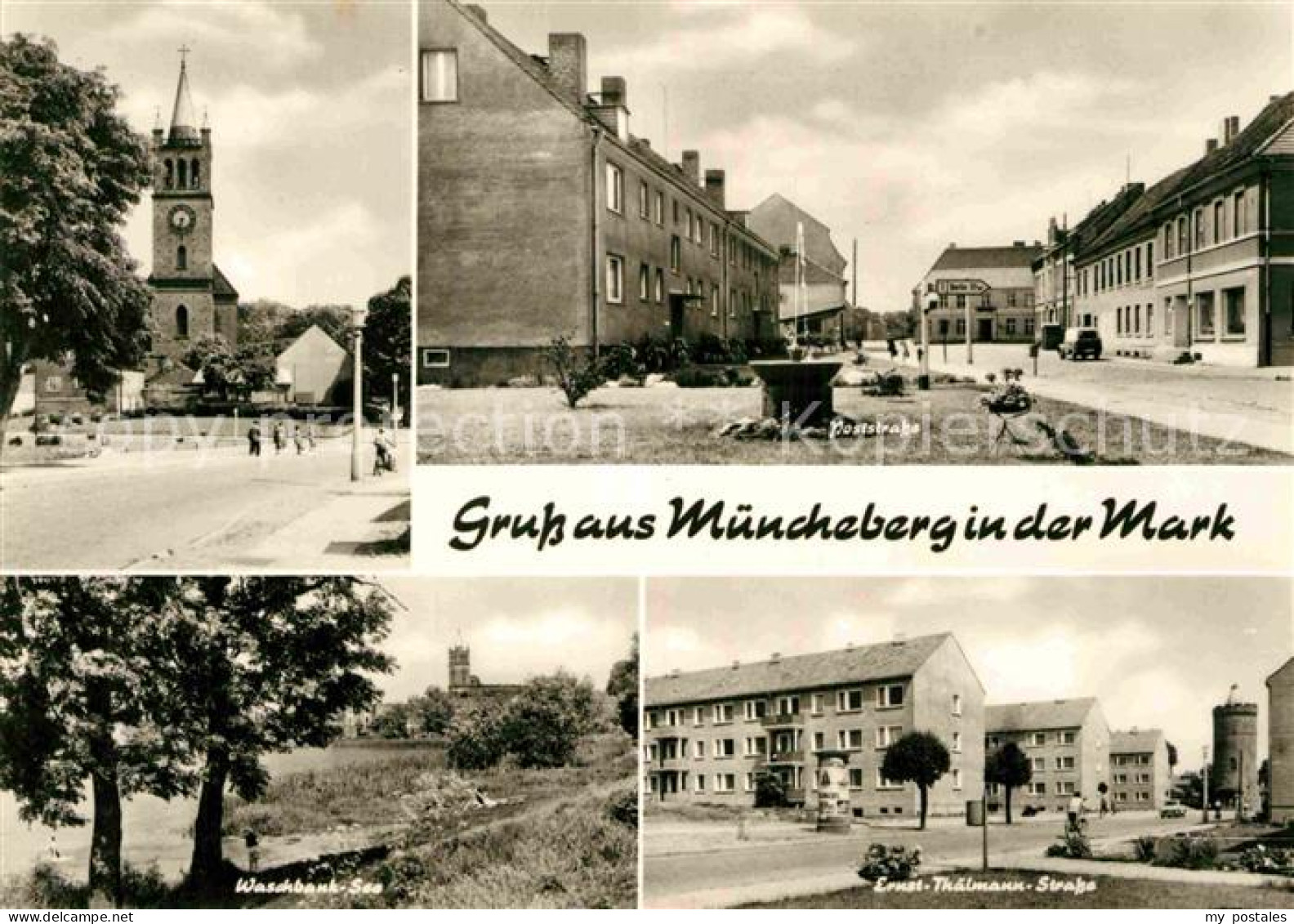 72894203 Muencheberg Poststrasse Ernst-Thaelmann-Strasse Waschbank-See  Muencheb - Müncheberg