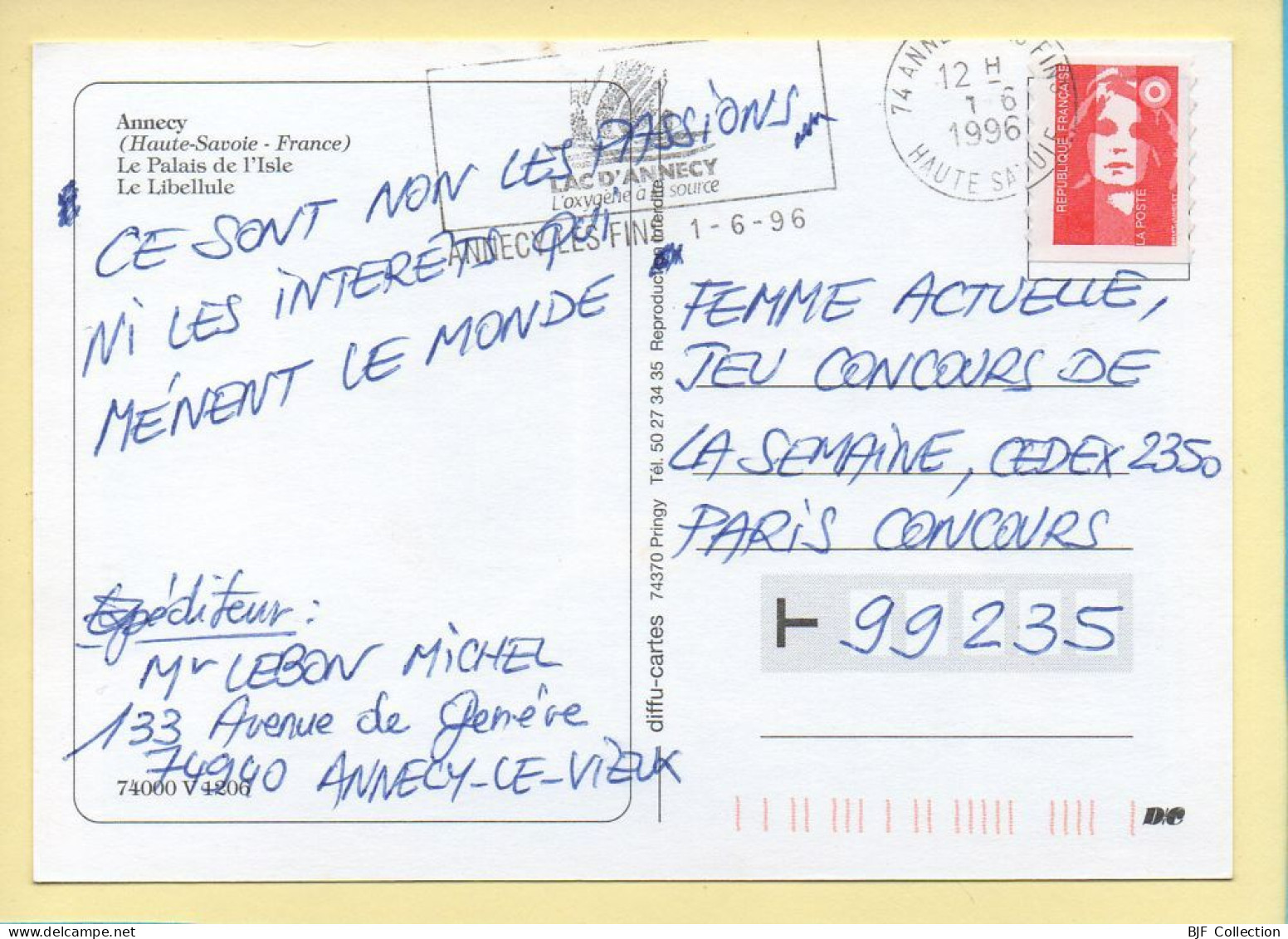 74. ANNECY – Multivues / Bateaux (animée) (voir Scan Recto/verso) - Annecy-le-Vieux