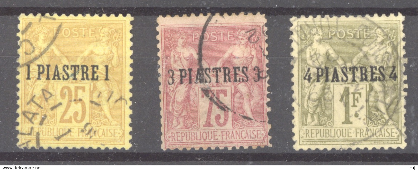 Levant  :  Yv  1-3  (o) - Used Stamps