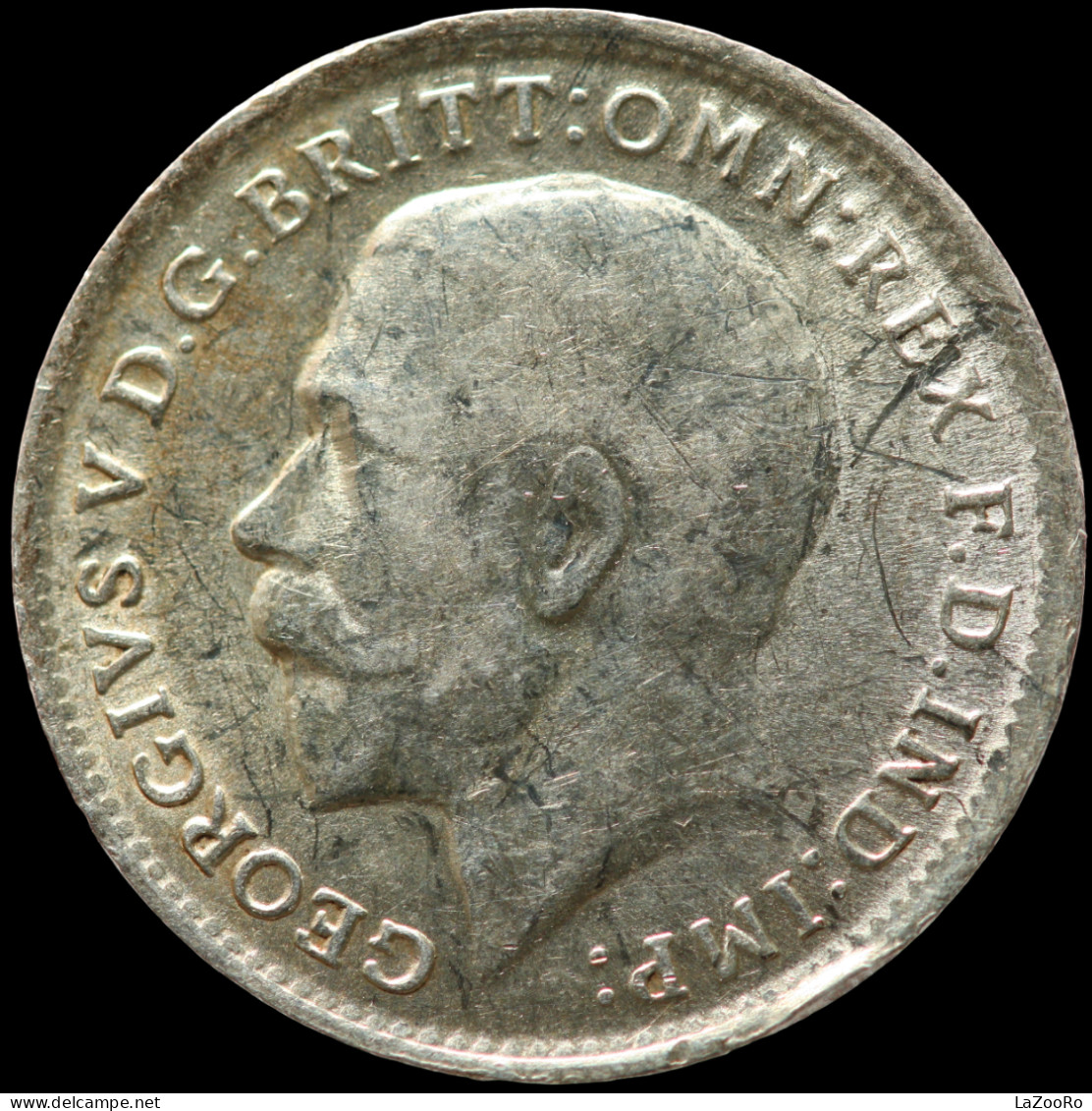 LaZooRo: Great Britain 3 Pence 1917 UNC - Silver - F. 3 Pence